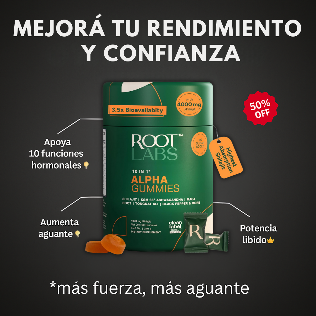 Gomitas ALPHA | Mayor Resistencia y Potencia Masculina