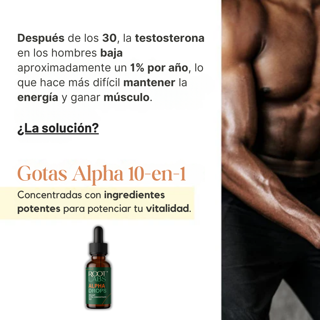 Gotero ALPHA Drops | Potencia Masculina y Energía Extrema