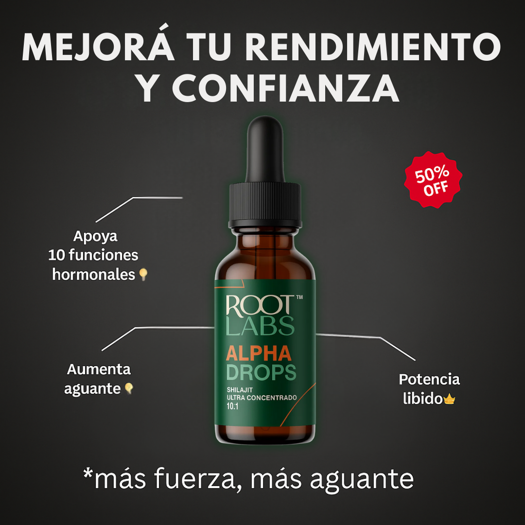 Gotero ALPHA Drops | Potencia Masculina y Energía Extrema