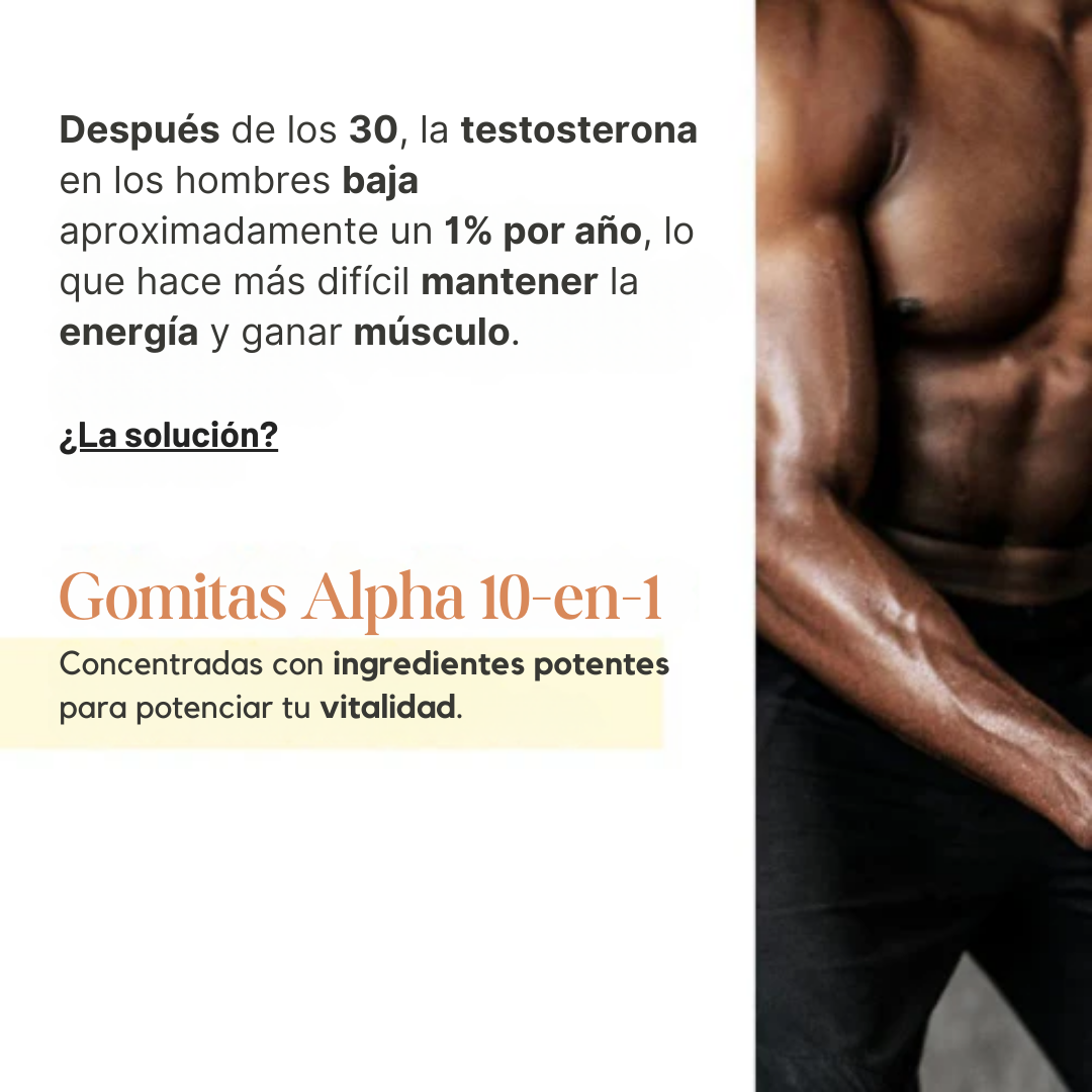 Gomitas ALPHA | Mayor Resistencia y Potencia Masculina